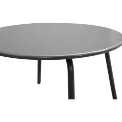 Leen Bakker Bijzettafel Montreal - antraciet/metaal - 36xØ60 cm