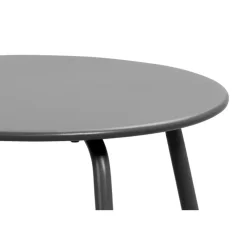 Tuintafels-Leen Bakker Bijzettafel Montreal - antraciet/metaal - Ø50 cm