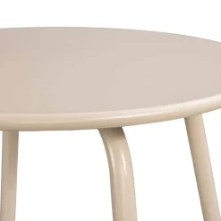 Tuintafels-Leen Bakker Bijzettafel Montreal - zand/metaal - 45xØ45 cm