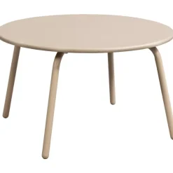 Leen Bakker Bijzettafel Montreal - zand/metaal - 36xØ60 cm