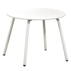 Leen Bakker Bijzettafel Montreal - zand/metaal - Ø50 cm