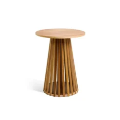 Bijzettafels-HomeMixx Bijzettafel Phiel - Naturel Ø40cm