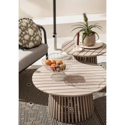 Leen Bakker Bijzettafel Saône - acacia - 45xØ50 cm