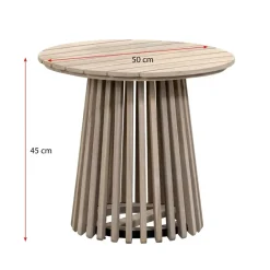 Leen Bakker Bijzettafel Saône - acacia - 45xØ50 cm