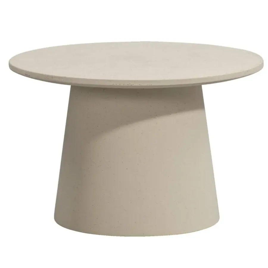 Leen Bakker Bijzettafel Thibaut - beige - 38xØ60 cm