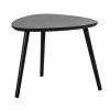 Bijzettafels-Leen Bakker Bijzettafel Triangel - zwart - 55x55x44,5 cm