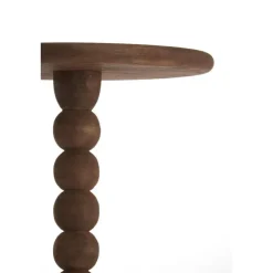 Light & Living Bijzettafel Veglio - Donkerbruin - Ø35cm