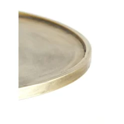 Bijzettafels-Light & Living Bijzettafel Ø51x60 cm ENVIRA antiek goud
