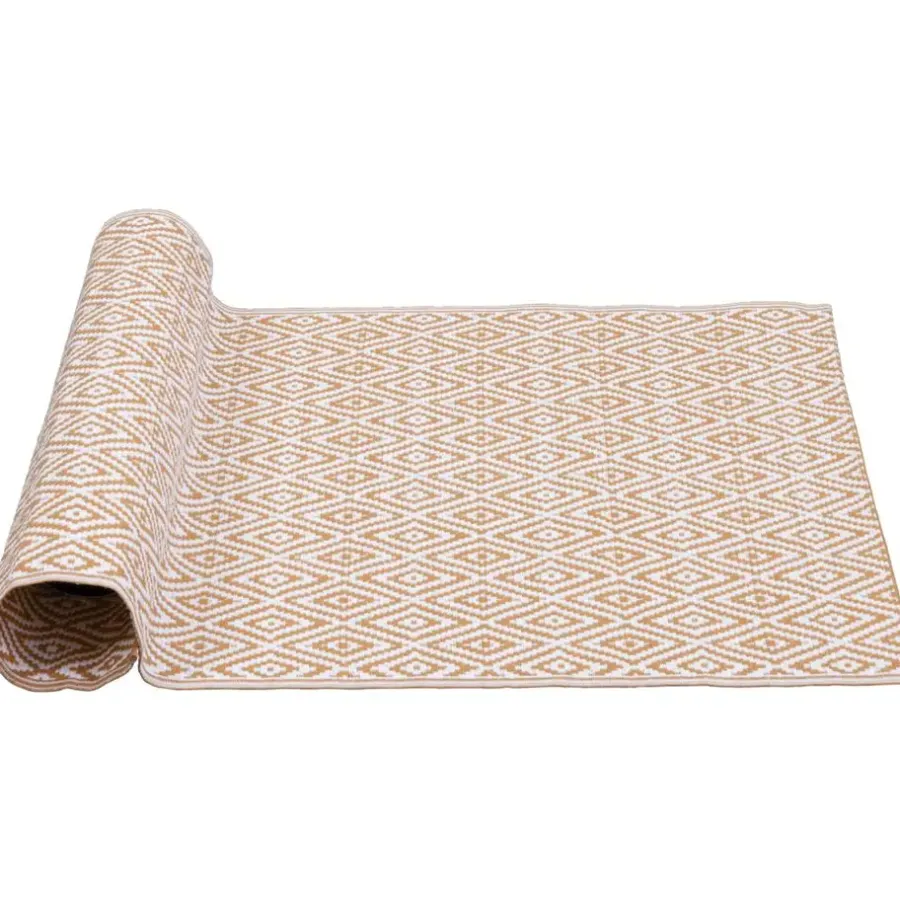 Leen Bakker Binnen/buitenvloerkleed Diamond - terra - 90x150 cm