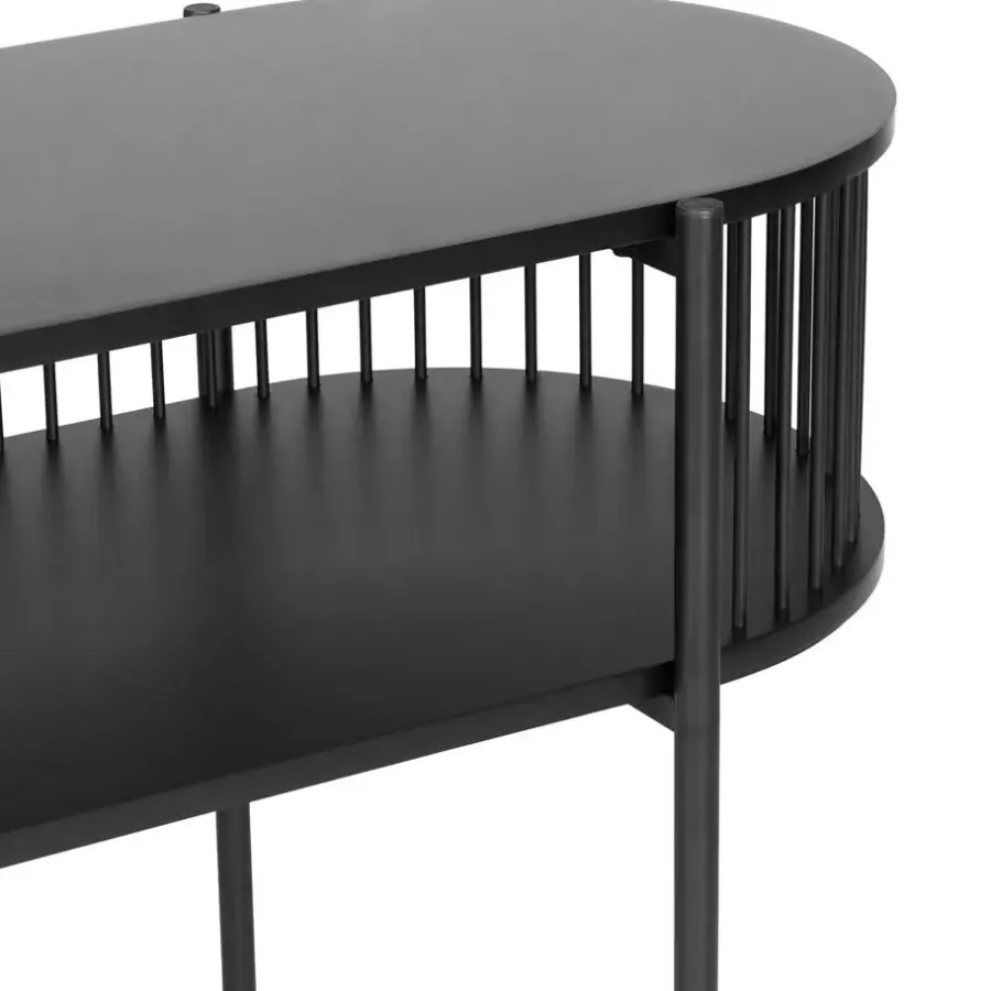 Leen Bakker BIRSON - Consoletafel - Zwart - MDF