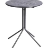 Leen Bakker Bistrotafel Vence - antraciet - 70xØ60 cm