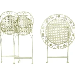 Bistro- & Balkonsets-Beliani BIVIO - Bistroset voor 2 - Groen - IJzer