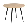 Beliani BJORKA - Ronde eettafel - Lichthout - 100 cm - MDF