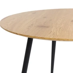 Beliani BJORKA - Ronde eettafel - Lichthout - 100 cm - MDF