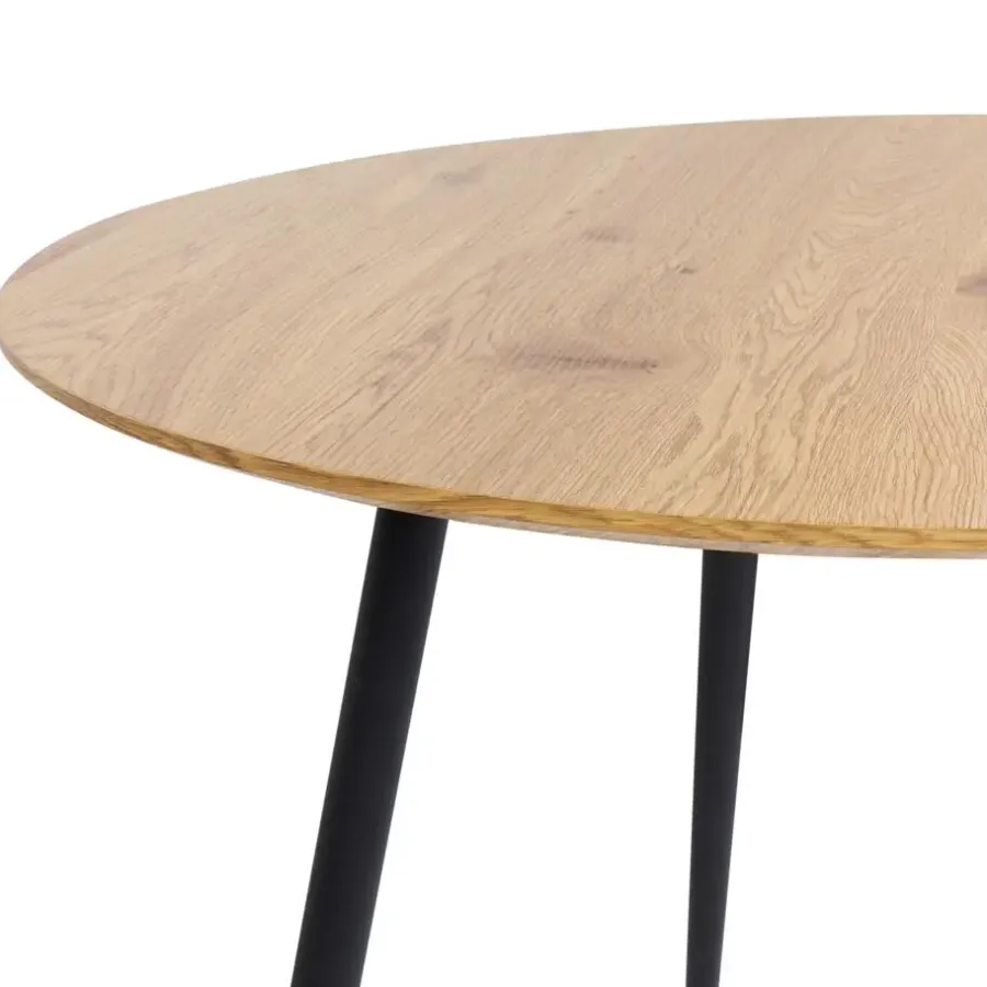 Beliani BJORKA - Ronde eettafel - Lichthout - 100 cm - MDF