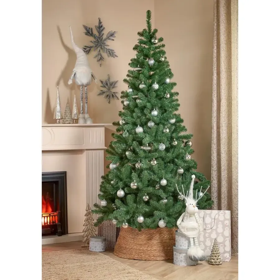 Kerstbomen-Black Box Trees Bedford Kunstkerstboom - H230 x Ø130 cm - Groen