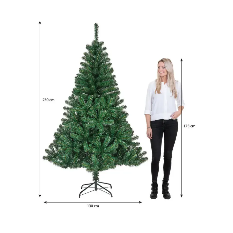 Kerstbomen-Black Box Trees Bedford Kunstkerstboom - H230 x Ø130 cm - Groen