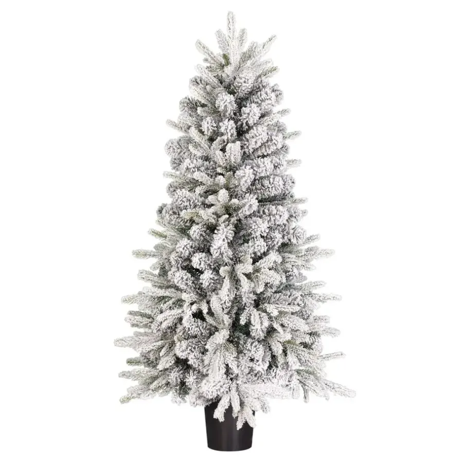 Kerstbomen-Black Box Trees Grimshaw Kunstkerstboom in Pot - H120 x Ø60 cm - Groen