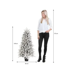 Kerstbomen-Black Box Trees Grimshaw Kunstkerstboom in Pot - H120 x Ø60 cm - Groen