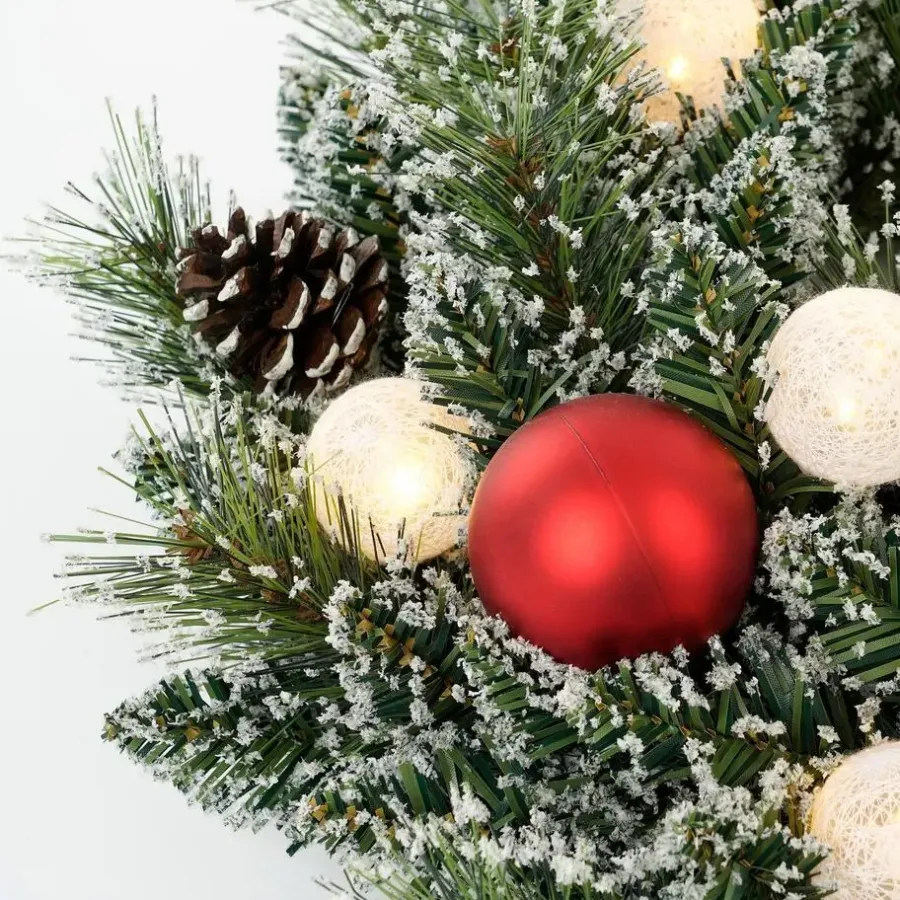 Kerstverlichting-Black Box Trees Kaprun Kerstkrans met Verlichting - Ø45 cm