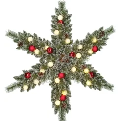 Kerstverlichting-Black Box Trees Kaprun Kerstkrans Ster met Verlichting - Ø90 cm