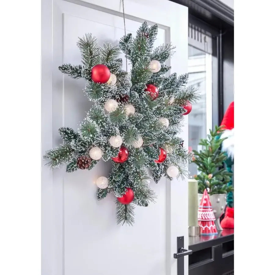 Kerstverlichting-Black Box Trees Kaprun Kerstkrans Ster met Verlichting - Ø90 cm
