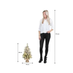 Kerstbomen-Black Box Trees Nagoya Kunstkerstboom met Verlichting - H60 x Ø44 cm