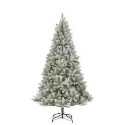 Kerstbomen-Black Box Trees Nagoya Kunstkerstboom - H210 x Ø115 cm - Groen Frosted