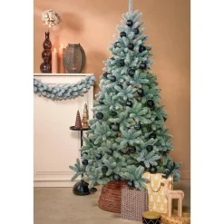 Kerstbomen-Black Box Trees Nagoya Kunstkerstboom - H210 x Ø115 cm - Groen Frosted