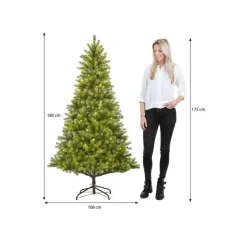 Kerstbomen-Black Box Trees Nagoya Kunstkerstboom met Verlichting - H180 x Ø108 cm