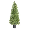 Kerstbomen-Black Box Trees Nagoya Kunstkerstboom - H120 x Ø60 cm - Groen