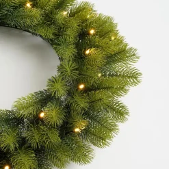 Kerstverlichting-Black Box Trees Nigata Kerstkrans met LED Verlichting - Ø60 cm - Groen