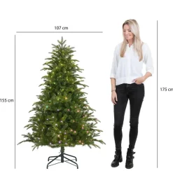 Kerstbomen-Black Box Trees Smart lighting Nestow Kunstkerstboom - H155 x Ø107 cm