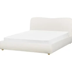 Beliani BLAGNAC - Bed met opbergruimte - Wit - 160 x 200 cm - Bouclé