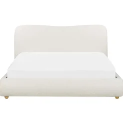 Beliani BLAGNAC - Bed met opbergruimte - Wit - 160 x 200 cm - Bouclé