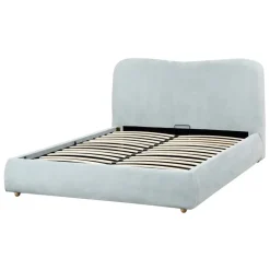 Leen Bakker BLAGNAC - Tweepersoonsbed - Lichtblauw - 140 x 200 cm - Stof