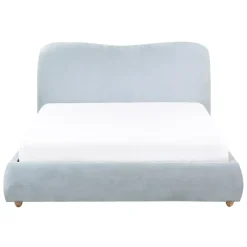 Leen Bakker BLAGNAC - Tweepersoonsbed - Lichtblauw - 140 x 200 cm - Stof