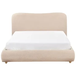 Twijfelaars-Leen Bakker BLAGNAC - Tweepersoonsbed - Beige - 140 x 200 cm - Bouclé