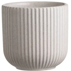 Bloempotten|Bloempotten Voor Binnen-Leen Bakker Bloempot Ribe - grijs - keramiek - 14xØ14,5 cm