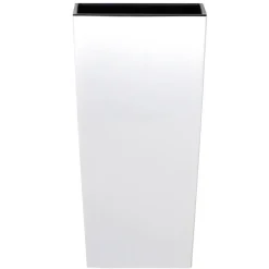 Bloempotten-Prosperplast Bloempot/plantenpot Urbi - wit - 19 x 19 x 37 cm