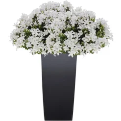 Bloempotten-Prosperplast Bloempot/plantenpot Urbi - antraciet - 19 x 19 x 37 cm