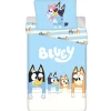 Kinderdekbedovertrekken-Bluey Dekbedovertrek Stripes - Eenpersoons - 140 x 200 cm - Katoen