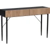 Leen Bakker BLYTHE - Consoletafel - Zwart/Bruin - MDF