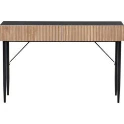 Leen Bakker BLYTHE - Consoletafel - Zwart/Bruin - MDF