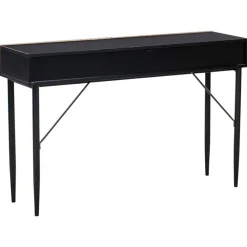 Leen Bakker BLYTHE - Consoletafel - Zwart/Bruin - MDF