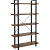 Boekenkasten|Boekenkasten-Bobbel Home - Boekenrek - Hout/Metaal - Bruin