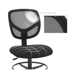 Bureaustoelen|Bureaustoelen-Bobbel Home - Ergonomische bureaustoel - Verstelbare voetsteun - Zwart
