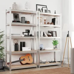 Stellingkasten-Parya Bobbel Home - Kelderkast - 200 x 100 x 50 cm - Zilverkleurig