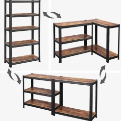 Stellingkasten-Bobbel Home - Stellingkast - Industriële Opbergrek - Verstelbare planken -