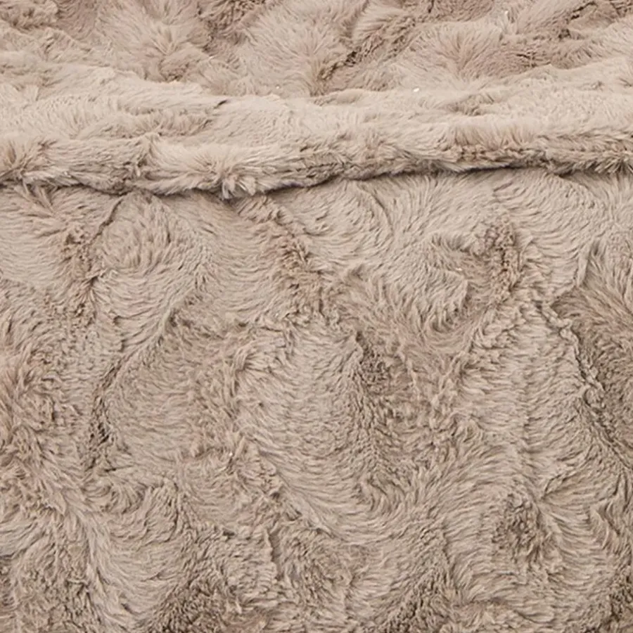 Zitzakken-Bobbel Home - Zitzak Stoelvorm - Florance - Faux fur - Zitstoel - 100 liter -